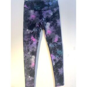 Lucy Activewear Marbled Watercolor  Knit Leggings Purple Pink Size  Small